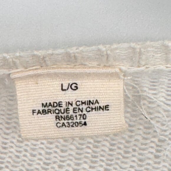 Anthropologie Moth Gossamer Pond Koi Frog Linen Cardigan sweater size large - Picture 2 of 12